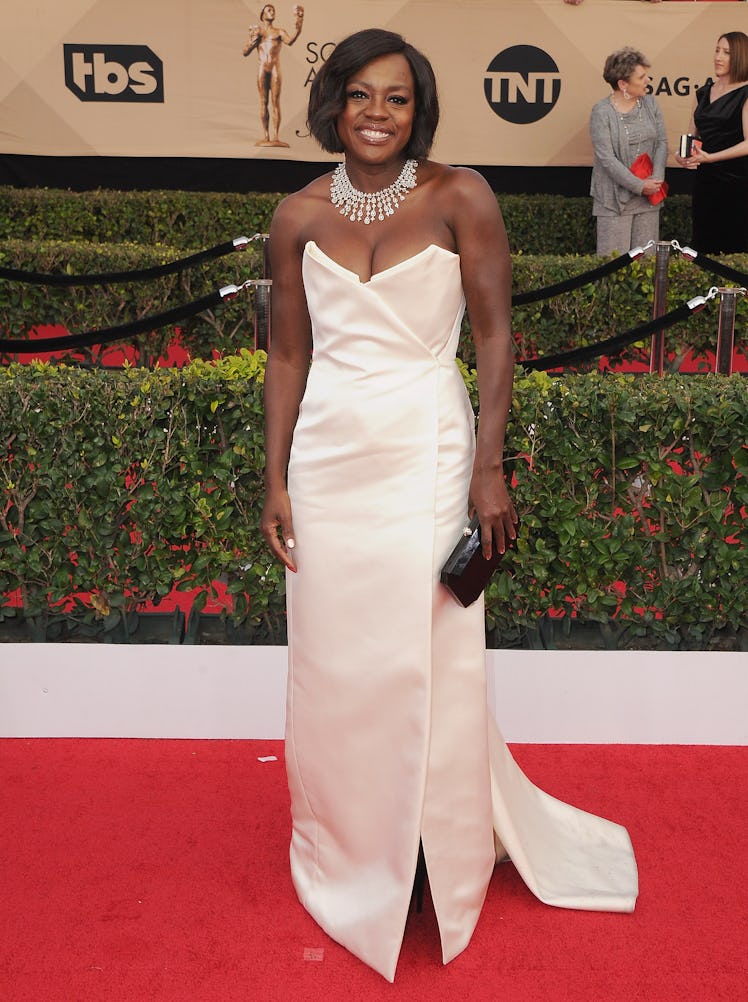 Viola Davis arrives at the 23rd Annual Screen Actors Guild Awards 