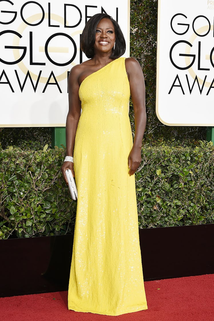 Viola Davis attends the 74th Annual Golden Globe Awards 
