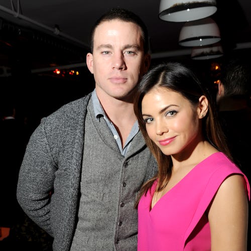 Channing Tatum (L) and Jenna Dewan-Tatum attend Miu Miu’s “The Woman Dress” screening party. (Photo …
