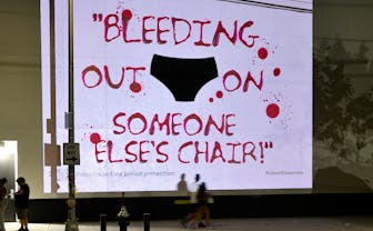 NEW YORK, NEW YORK - SEPTEMBER 12: Thinx Unveils Interactive Billboard Experience In Brooklyn, NY To...