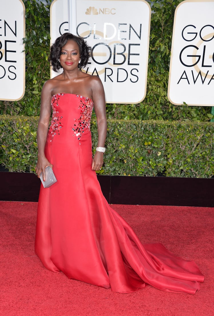 Viola Davis attend the 72nd Annual Golden Globe Awards 