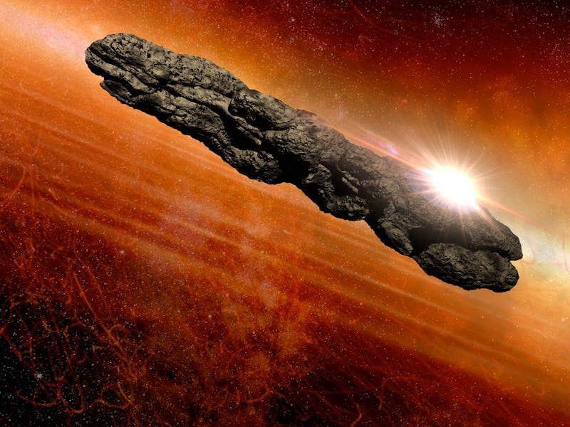 Oumuamua asteroid, illustration