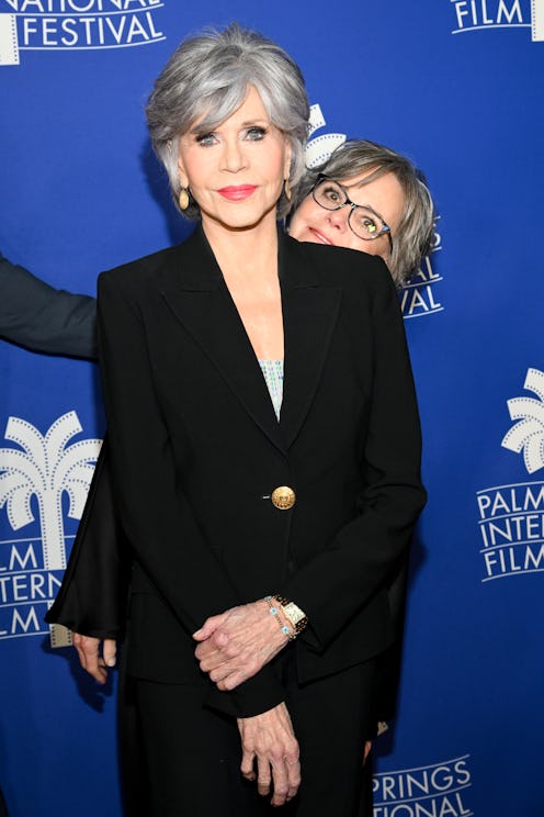 Jane Fonda and Sally Field at the world premiere of "80 for Brady" to kick-off the 34th Annual Palm ...