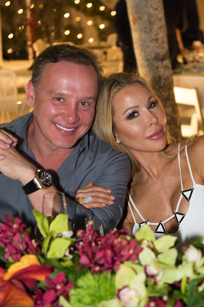 MIAMI, FL - MAY 16: Lenny and Lisa Hochstein attend the Haute Living Miami's Annual Haute 100 Dinner...