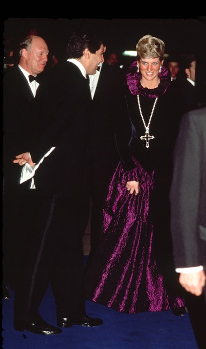 Diana, Princess Of Wales, Arriving At A Charity Gala Evening On Behalf Of Birthright At Garrard.  Th...