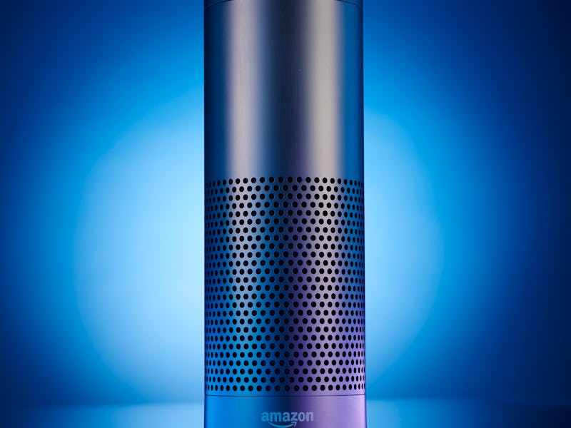 An Amazon Echo multimedia smart speaker, taken on November 28, 2016. (Photo by Joby Sessions/T3 Maga...
