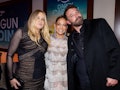 Jennifer Coolidge, Jennifer Lopez, and Ben Affleck attended the red carpet premiere of 'Shotgun Wedd...