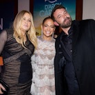 Jennifer Coolidge, Jennifer Lopez, and Ben Affleck attended the red carpet premiere of 'Shotgun Wedd...
