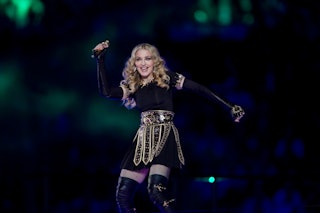 Madonna feels that it's hard for her kids to have her as a mom.