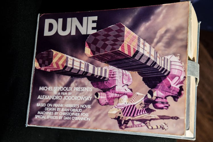 One of the ten Alejandro Jodorowsky's epic 1970 Dune storyboard copies is displayed to the public th...