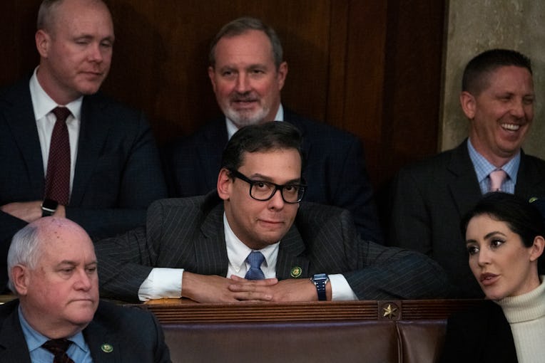 UNITED STATES - JANUARY 4: Rep.-elect George Santos, R-N.Y., is seen of the floor during Speaker of ...