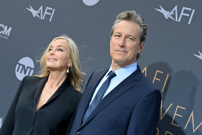 HOLLYWOOD, CALIFORNIA - JUNE 09: Bo Derek and John Corbett attend the 48th AFI Life Achievement Awar…