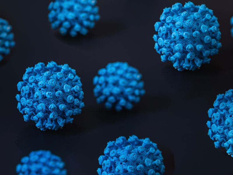 Covid-19 Omicron, Corona Virus, Covid-19, Microbiology and Virology Concept, Conceptual image with s...