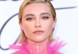 florence pugh frees the nipple in a hot pink valentino dress