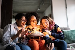 Friends celebrating birthday, in a story about Aquarius Instagram captions
