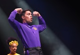 AUCKLAND, NEW ZEALAND - AUGUST 21: John Pearce of The Wiggles performs on stage during the Big Show ...