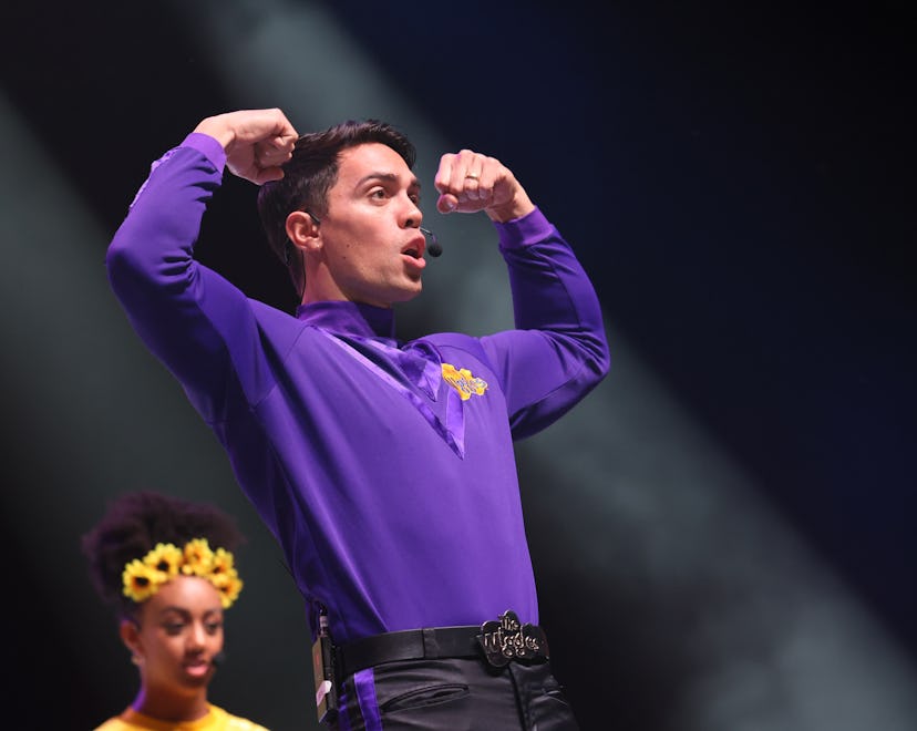 AUCKLAND, NEW ZEALAND - AUGUST 21: John Pearce of The Wiggles performs on stage during the Big Show ...
