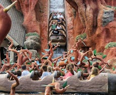 Guests on Splash Mountain at Disney World. The park just closed the classic ride, which is set to be...