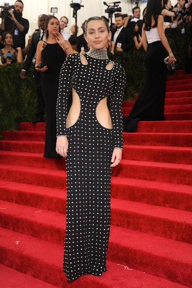 Miley Cyrus arrives at "China: Through The Looking Glass" Costume Institute Benefit Gala 