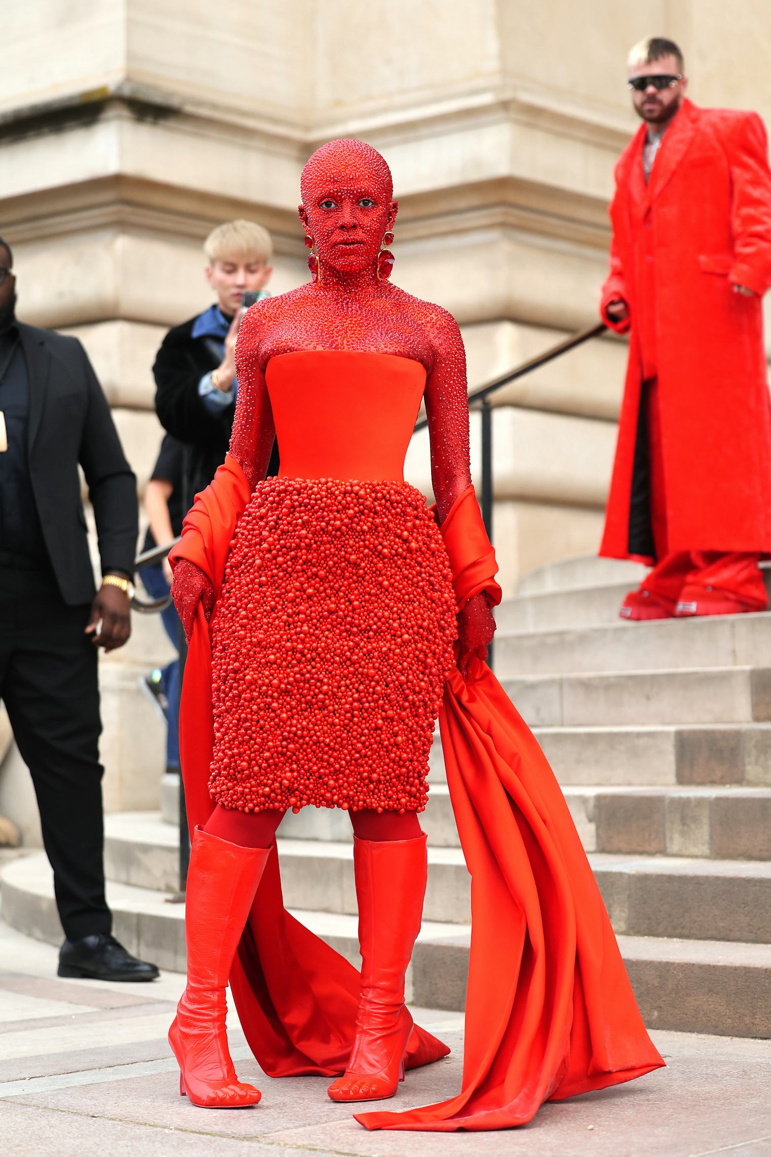 Doja Cat Wore Over 30,000 Crystals To Schiaparelli’s Couture Show