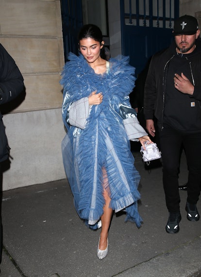 Kylie Jenner is seen on January 22, 2023 in Paris, France