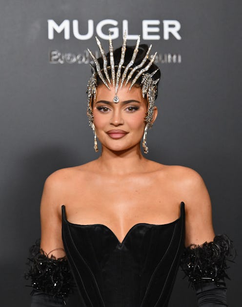 US media personality Kylie Jenner arrives to the opening of the Thierry Mugler: Couturissime exhibit...