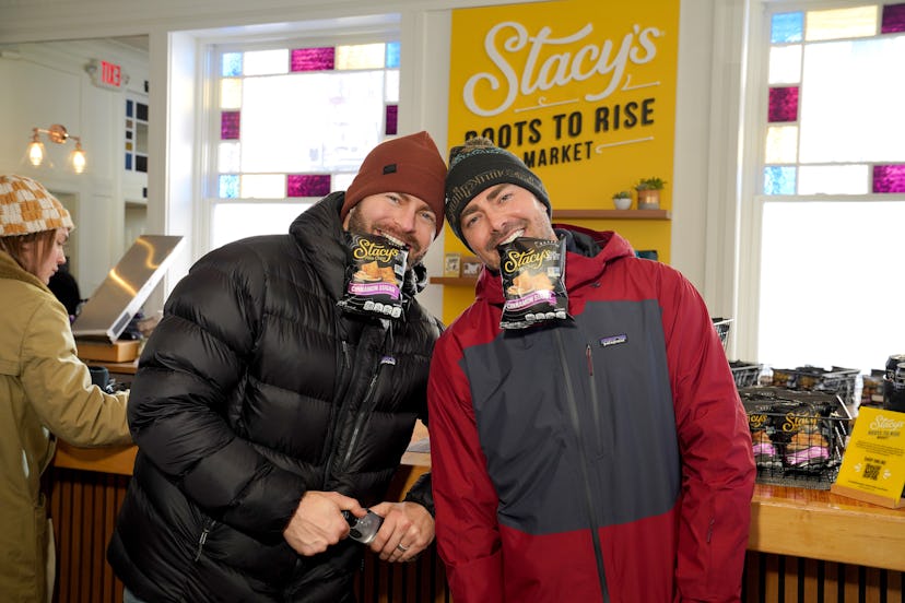 PARK CITY, UTAH - JANUARY 21: (L-R) Jaymes Vaughan and Jonathan Bennett attend Stacy’s Roots to Rise...
