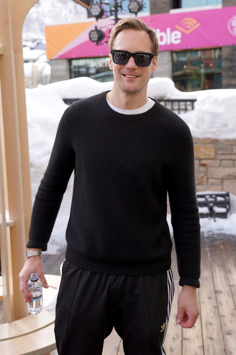 PARK CITY, UTAH - JANUARY 20: Alexander Skarsgård attends Stacy’s Roots to Rise Market at the 2023 S...
