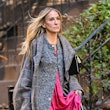 Sarah Jessica Parker is seen on the set of "And Just Like That..." Season 2
