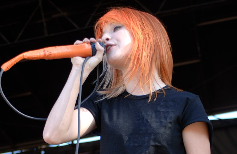 Hayley Williams of Paramore performs during the "Vans Warped Tour" at Shoreline Amphitheatre on July...