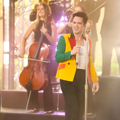 NEW YORK, NY - AUGUST 19: Brendon Urie of Panic at the Disco is seen performing on NBC’s ‘Today’ sho…