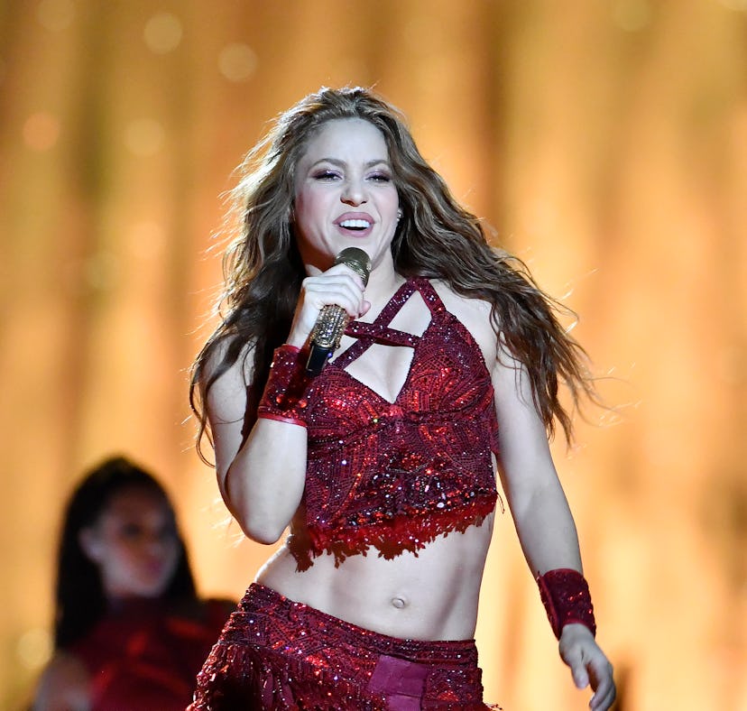 MIAMI, FLORIDA - FEBRUARY 02: Shakira performs onstage during the Pepsi Super Bowl LIV Halftime Show...