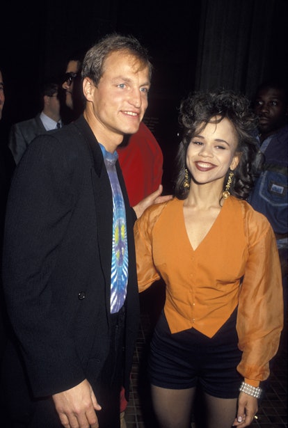 Woody Harrelson and Rosie Perez (Photo by Ron Galella/Ron Galella Collection via Getty Images)