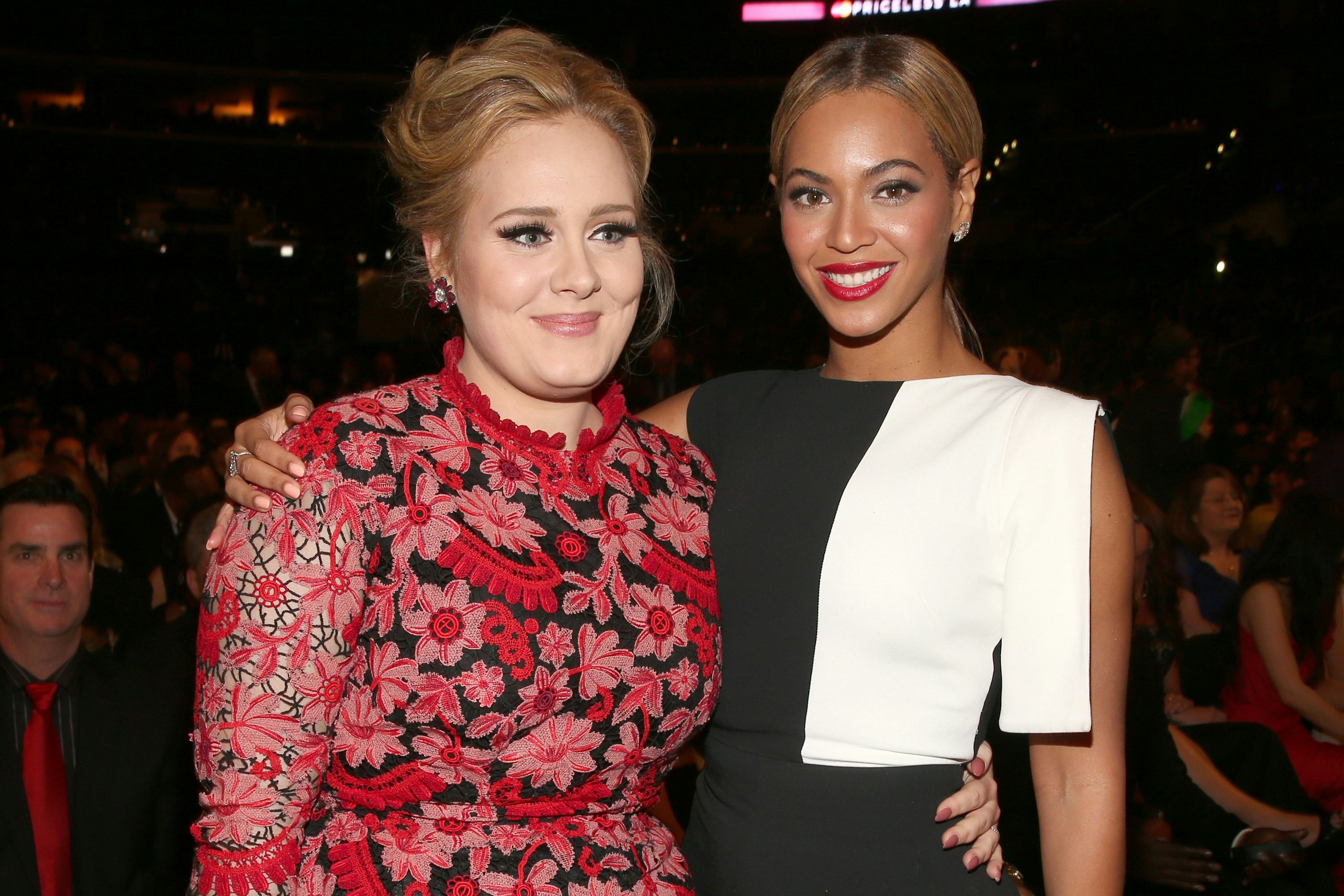 Adele and Beyonce attends the 55th Annual GRAMMY Awards on February 10, 2013 in Los Angeles, Califor&hellip;