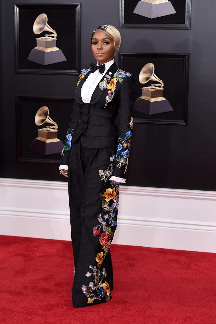 Janelle Monae attends the 60th Annual GRAMMY Awards 