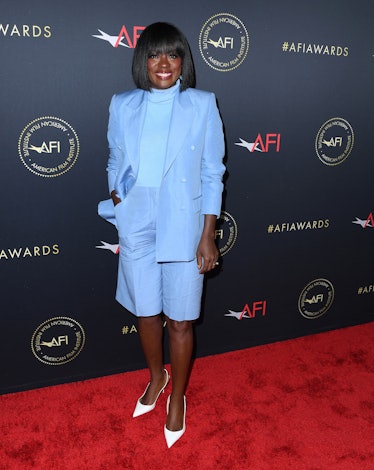 Viola Davis arrives at the AFI Awards Luncheon at Four Seasons Hotel Los Angeles
