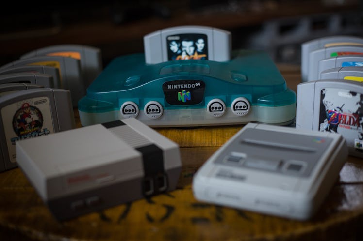 BANGKOK, THAILAND - 2018/05/24: In this photo illustration, a Japanese edition of the Nintendo 64 c...