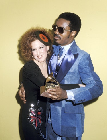 Bette Midler and Stevie Wonder at the Uris Theater in New York City, New York