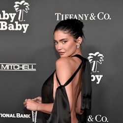 Kylie Jenner attends the 2022 Baby2Baby Gala presented by Paul Mitchell at Pacific Design Center on ...