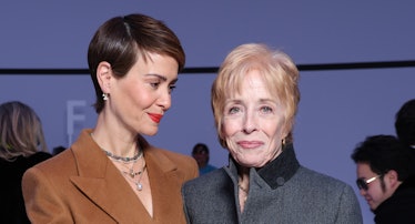 Sarah Paulson and Holland Taylor attend the Fendi Couture fashion show