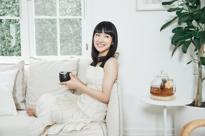 Organizing consultant and television personality Marie Kondo, Konmari, poses for a portrait in her h...