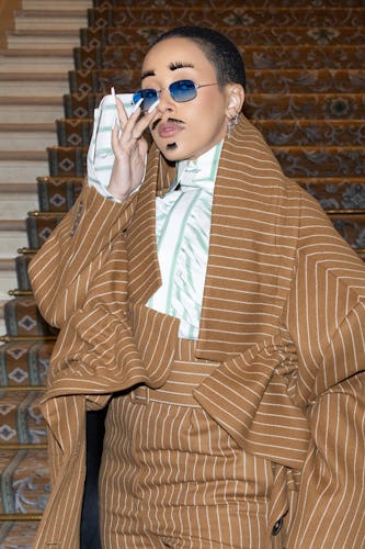 Doja Cat attends the Viktor & Rolf Haute Couture Spring Summer 2023 show as part of Paris Fashion We...