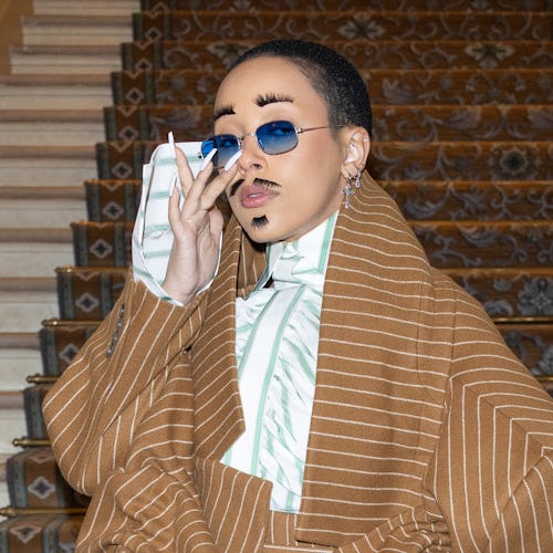 Doja Cat attends the Viktor & Rolf Haute Couture Spring Summer 2023 show as part of Paris Fashion We…