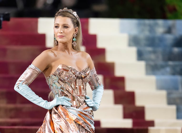 NEW YORK, NEW YORK - MAY 02: Actress Blake Lively arrives to The 2022 Met Gala Celebrating "In Ameri...