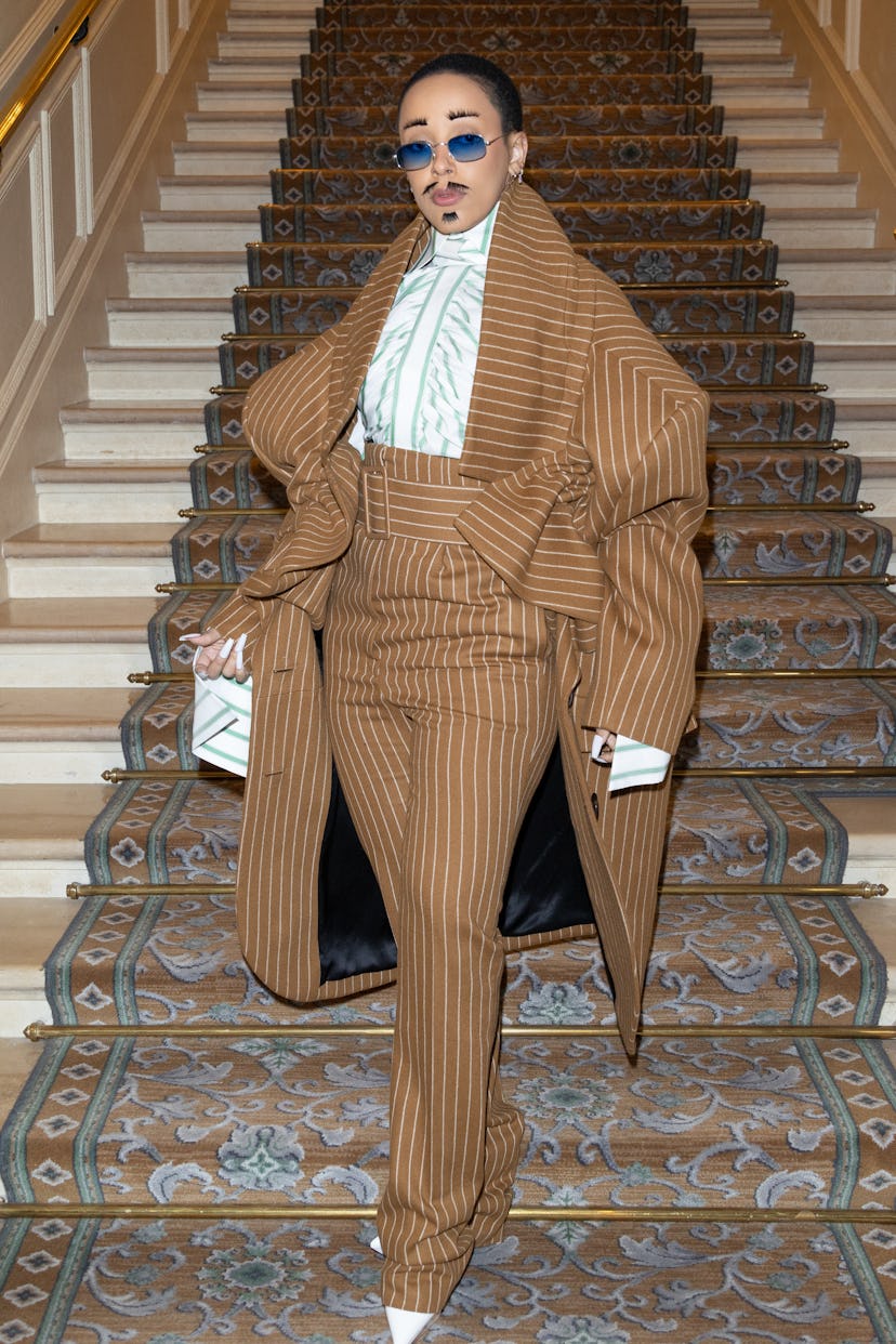 Doja Cat attends the Viktor & Rolf Haute Couture Spring Summer 2023 show as part of Paris Fashion We...