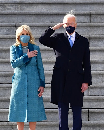 Jill Biden's blue Inauguration Day outfit