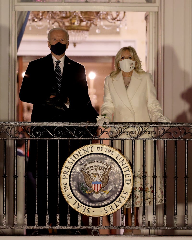 Jill Biden's white Inauguration Day outfit