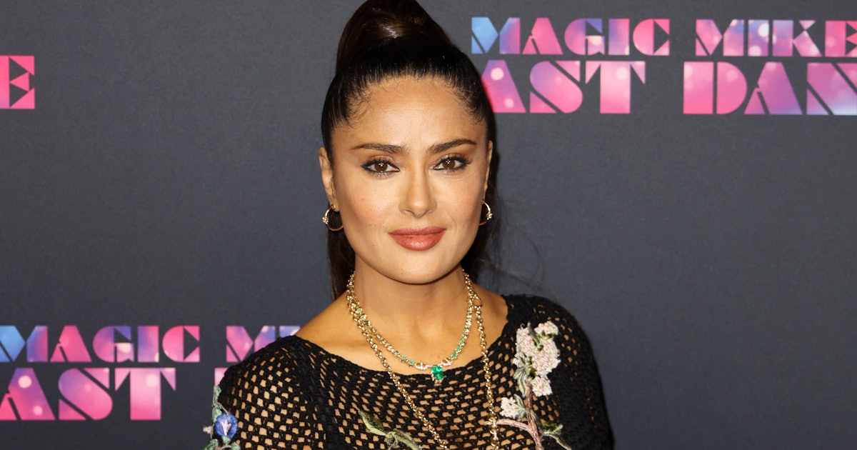 Salma Hayeks’ Completely See-Through Dress Made Channing Tatum Pissed