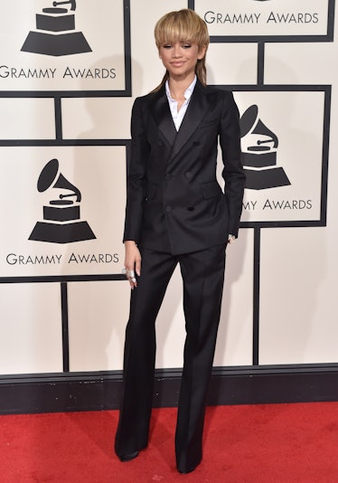 Zendaya arrives at The 58th GRAMMY Awards 