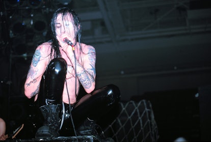 UNITED STATES - CIRCA 1995:  Photo of Marilyn Manson  (Photo by Jim Steinfeldt/Michael Ochs Archives...